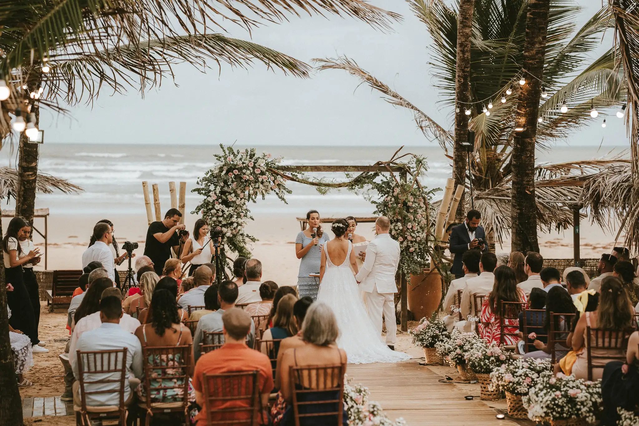 Cerimônia de casamento na praia